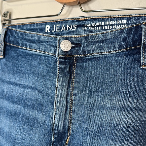 R Jeans Super High Rise Distressed Jeans - Picture 5 of 13